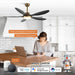 52" Punjab Smart Fan with LED Light - Sweatfully