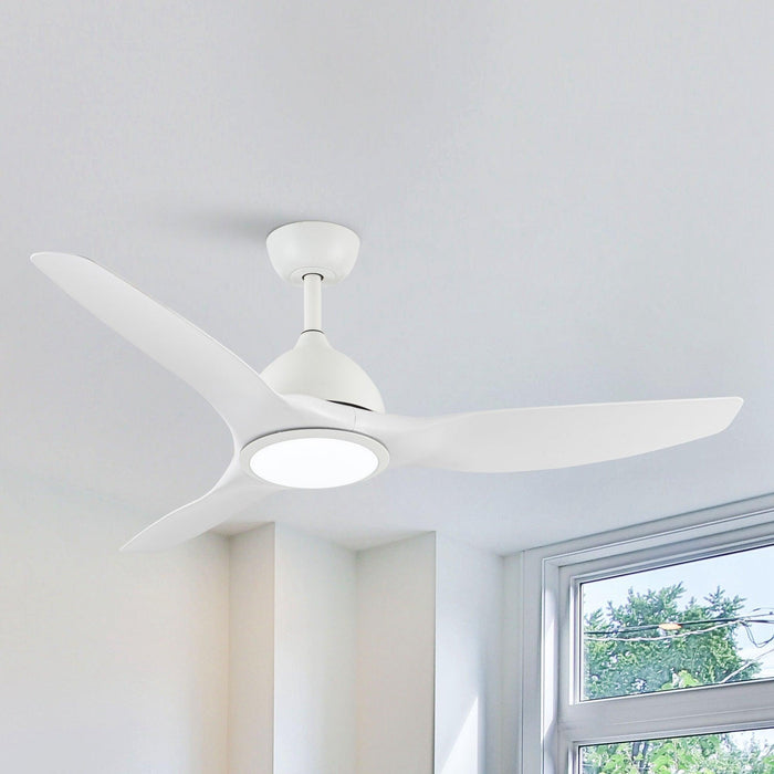52" Vaczon 3 Blades Ceiling Fan with LED Light and Remote Control - Sweatfully