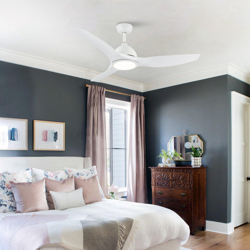 52" Vaczon 3 Blades Ceiling Fan with LED Light and Remote Control - Sweatfully