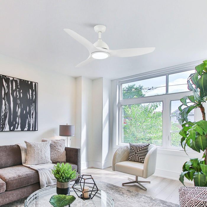 52" Vaczon 3 Blades Ceiling Fan with LED Light and Remote Control - Sweatfully