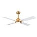 48" Linden DC Motor Downrod Mount Reversible Ceiling Fan with Lighting and Remote Control - Sweatfully