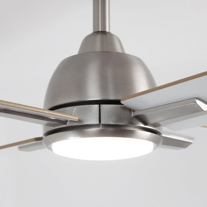 48" Linden DC Motor Downrod Mount Reversible Ceiling Fan with Lighting and Remote Control - Sweatfully