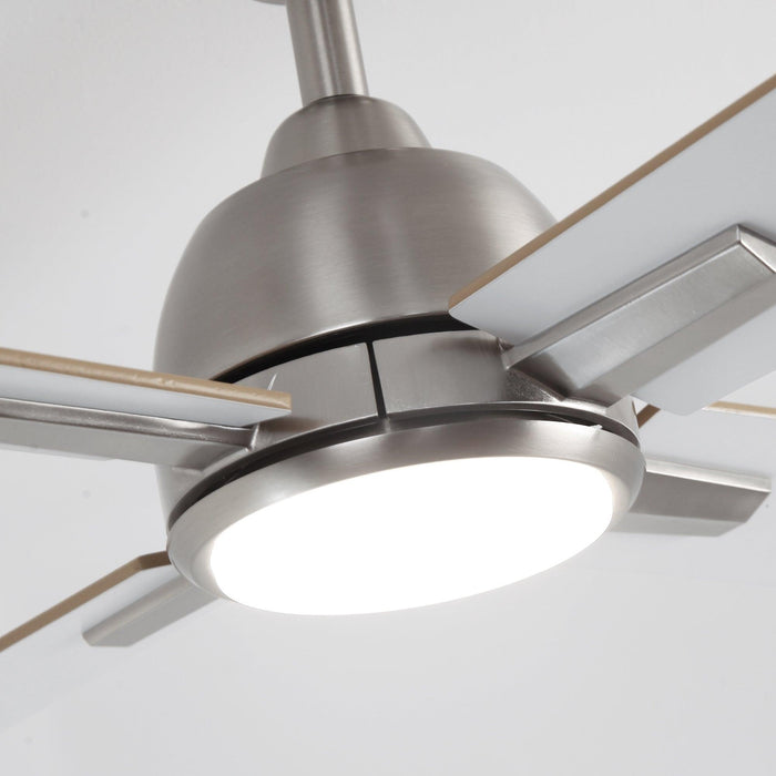 48" Linden DC Motor Downrod Mount Reversible Ceiling Fan with Lighting and Remote Control - Sweatfully