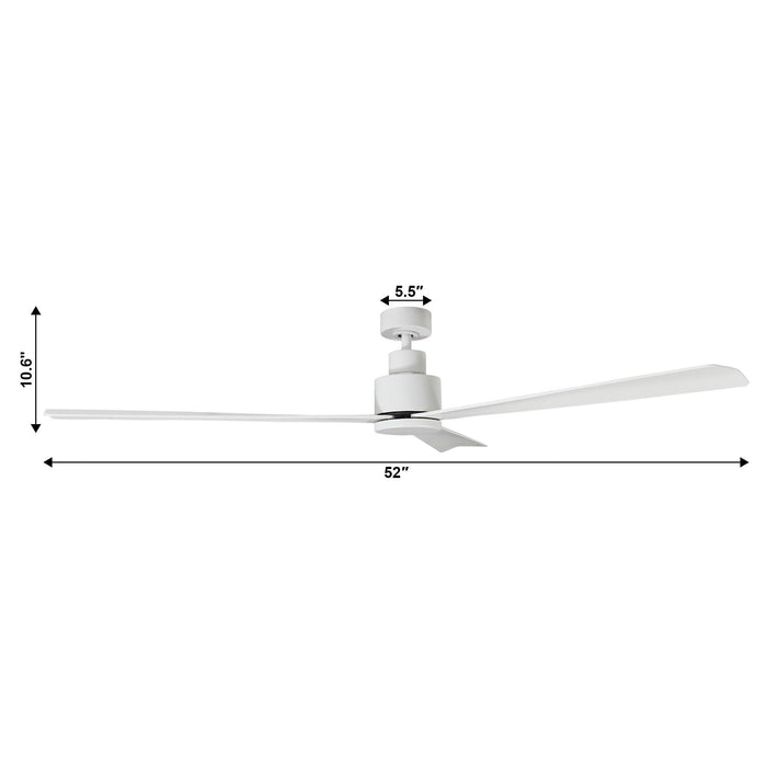 52" Zelda Industrial Ceiling Fan with Remote Control - Sweatfully