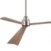 52 Inch Esther 3-Blades Modern Downrod Mount Ceiling Fan with Remote Control - Sweatfully