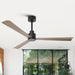 52 Inch Esther 3-Blades Modern Downrod Mount Ceiling Fan with Remote Control - Sweatfully