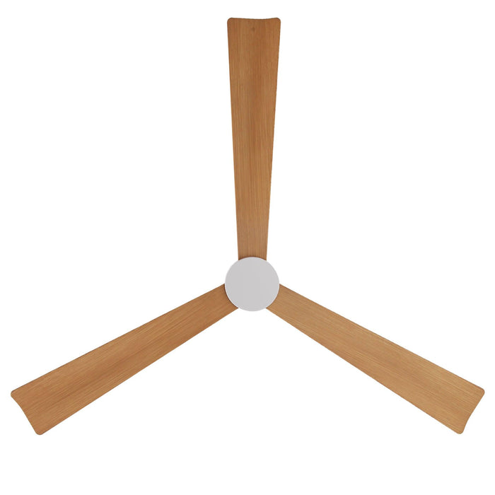 52 Inch Esther 3-Blades Modern Downrod Mount Ceiling Fan with Remote Control - Sweatfully