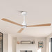 52 Inch Esther 3-Blades Modern Downrod Mount Ceiling Fan with Remote Control - Sweatfully