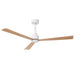 52 Inch Esther 3-Blades Modern Downrod Mount Ceiling Fan with Remote Control - Sweatfully