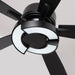 52" 5 Blades Black Ceiling Fan with Lighting - Sweatfully