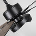 52" 5 Blades Black Ceiling Fan with Lighting - Sweatfully