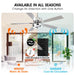 52" Vendome Industrial DC Motor Downrod Mount Reversible Ceiling Fan with Lighting and Remote Control - Sweatfully