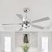 52" Vendome Industrial DC Motor Downrod Mount Reversible Ceiling Fan with Lighting and Remote Control - Sweatfully