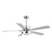 52" Vendome Industrial DC Motor Downrod Mount Reversible Ceiling Fan with Lighting and Remote Control - Sweatfully
