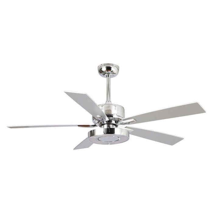 52" Vendome Industrial DC Motor Downrod Mount Reversible Ceiling Fan with Lighting and Remote Control - Sweatfully