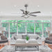 52" Zelda Modern DC Motor Downrod Mount Reversible Ceiling Fan with Lighting and Remote Control - Sweatfully