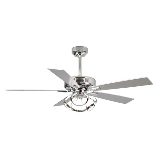 52" Zelda Modern DC Motor Downrod Mount Reversible Ceiling Fan with Lighting and Remote Control - Sweatfully