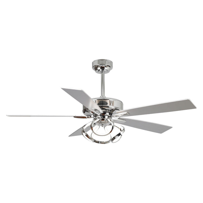 52" Zelda Modern DC Motor Downrod Mount Reversible Ceiling Fan with Lighting and Remote Control - Sweatfully