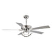 52" Zelda Modern DC Motor Downrod Mount Reversible Ceiling Fan with Lighting and Remote Control - Sweatfully