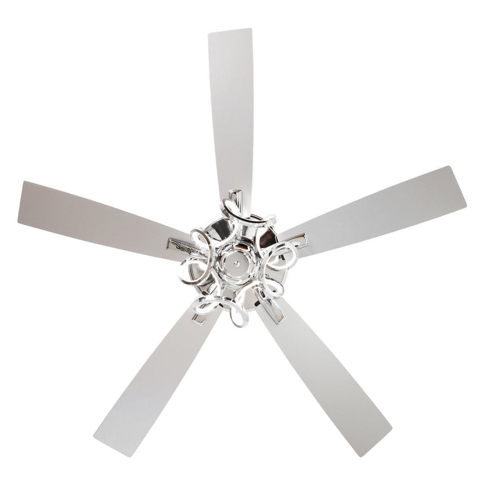 52" Zelda Modern DC Motor Downrod Mount Reversible Ceiling Fan with Lighting and Remote Control - Sweatfully
