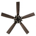 52" 6 Speed DC Black Ceiling Fan with Lighting - Sweatfully