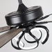 52" 6 Speed DC Black Ceiling Fan with Lighting - Sweatfully