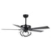 52" 6 Speed DC Black Ceiling Fan with Lighting - Sweatfully