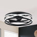20" Preen Industrial Flush Mount Reversible Ceiling Fan - Sweatfully