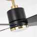 52" Ashby Industrial Satin Nickel DC Motor Ceiling Fan with LED Lighting and Remote Control - Sweatfully