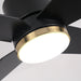 52" Ashby Industrial Satin Nickel DC Motor Ceiling Fan with LED Lighting and Remote Control - Sweatfully