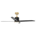 52" Ashby Industrial Satin Nickel DC Motor Ceiling Fan with LED Lighting and Remote Control - Sweatfully