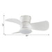 31" Mazon Modern DC Motor Flush Mount Reversible Ceiling Fan with LED Lighting and Remote Control - Sweatfully
