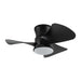 31" Mazon Modern DC Motor Flush Mount Reversible Ceiling Fan with LED Lighting and Remote Control - Sweatfully