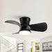 31" Mazon Modern DC Motor Flush Mount Reversible Ceiling Fan with LED Lighting and Remote Control - Sweatfully