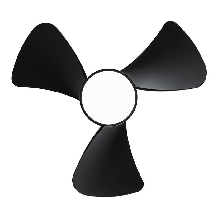 31" Mazon Modern DC Motor Flush Mount Reversible Ceiling Fan with LED Lighting and Remote Control - Sweatfully