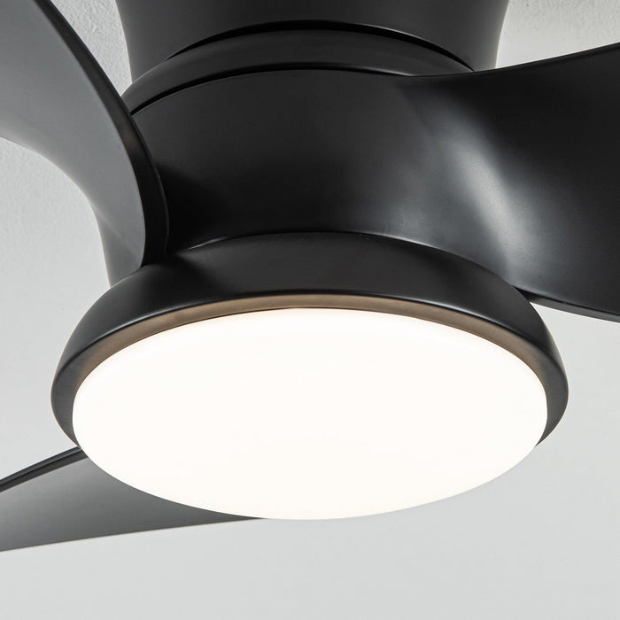 31" Mazon Modern DC Motor Flush Mount Reversible Ceiling Fan with LED Lighting and Remote Control - Sweatfully