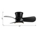 31" Mazon Modern DC Motor Flush Mount Reversible Ceiling Fan with LED Lighting and Remote Control - Sweatfully