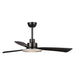 52" Bohemian Industrial DC Motor Downrod Mount Reversible Ceiling Fan with Lighting and Remote Control - Sweatfully