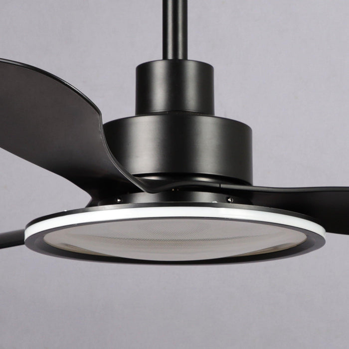 52" Bohemian Industrial DC Motor Downrod Mount Reversible Ceiling Fan with Lighting and Remote Control - Sweatfully