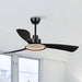 52" Bohemian Industrial DC Motor Downrod Mount Reversible Ceiling Fan with Lighting and Remote Control - Sweatfully