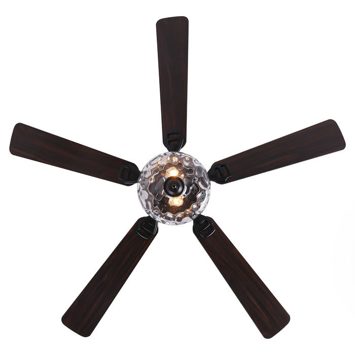 52" 5 Blades DC Motor Modern Flush Mount Ceiling Fan - Sweatfully