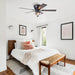 52" 5 Blades DC Motor Modern Flush Mount Ceiling Fan - Sweatfully