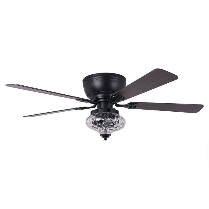 52" 5 Blades DC Motor Modern Flush Mount Ceiling Fan - Sweatfully