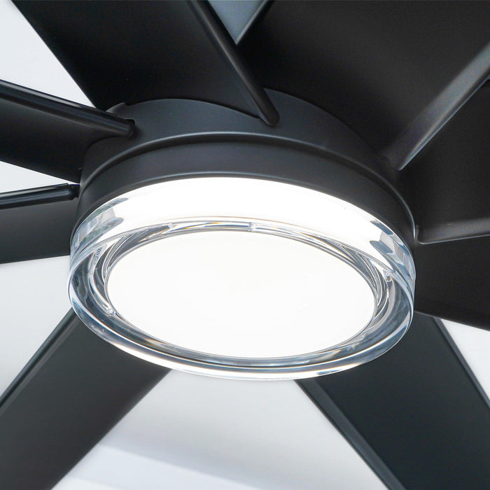 72 Inch Daugava Modern Downrod Mount Smart Fan with LED Light - Sweatfully