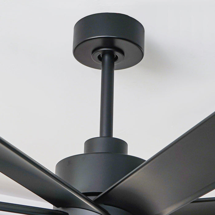 72 Inch Daugava Modern Downrod Mount Smart Fan with LED Light - Sweatfully