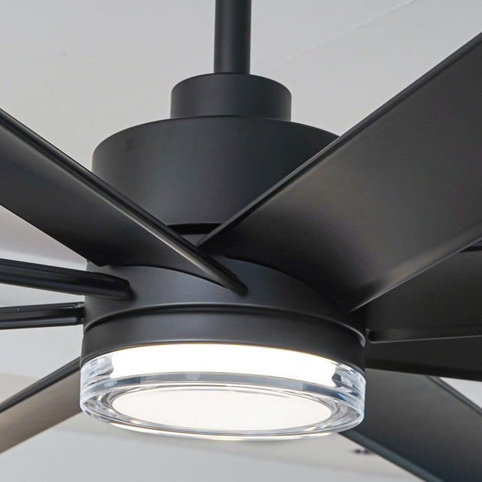 72 Inch Daugava Modern Downrod Mount Smart Fan with LED Light - Sweatfully