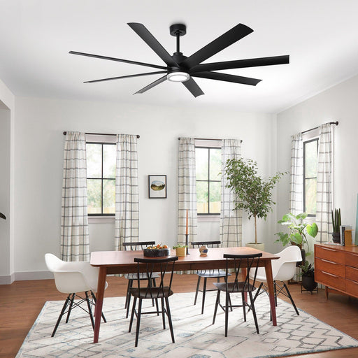 72 Inch Daugava Modern Downrod Mount Smart Fan with LED Light - Sweatfully