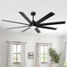 72 Inch Daugava Modern Downrod Mount Smart Fan with LED Light - Sweatfully