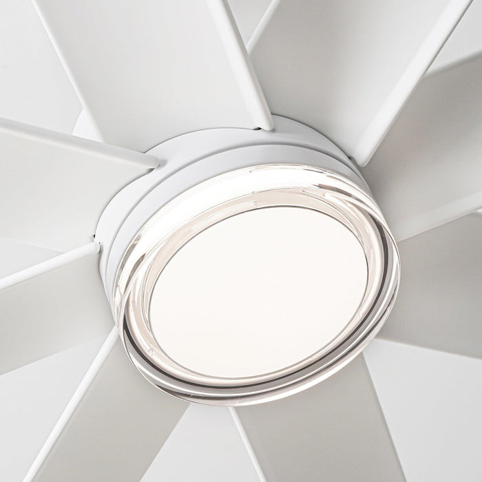 72 Inch Daugava Modern Downrod Mount Smart Fan with LED Light - Sweatfully