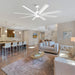 72 Inch Daugava Modern Downrod Mount Smart Fan with LED Light - Sweatfully